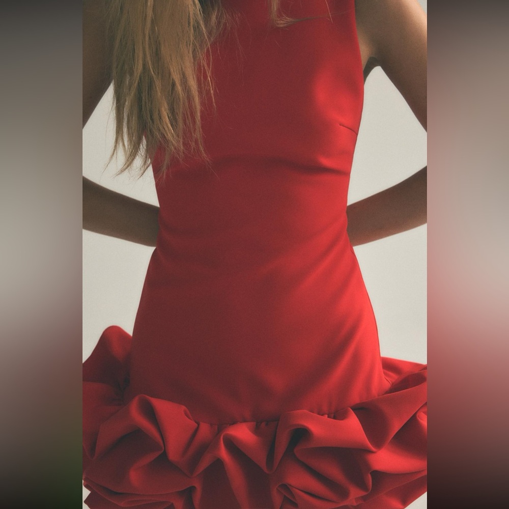 ZARA Red Dress - Picture 4 of 8